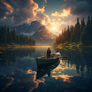 angling_off_the_tip_of_a_boat_in_a_gorgeous_lake_-1
