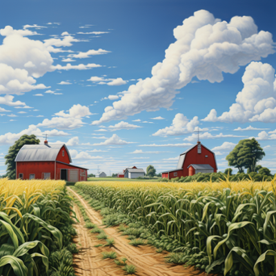 A_wide_landscape_depicting_endless_rows_of_tall_hea_